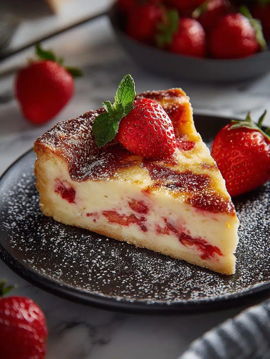 Strawberry Custard Kuchen