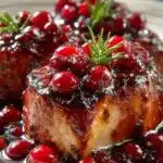 Sweet Savory Cranberry Glazed