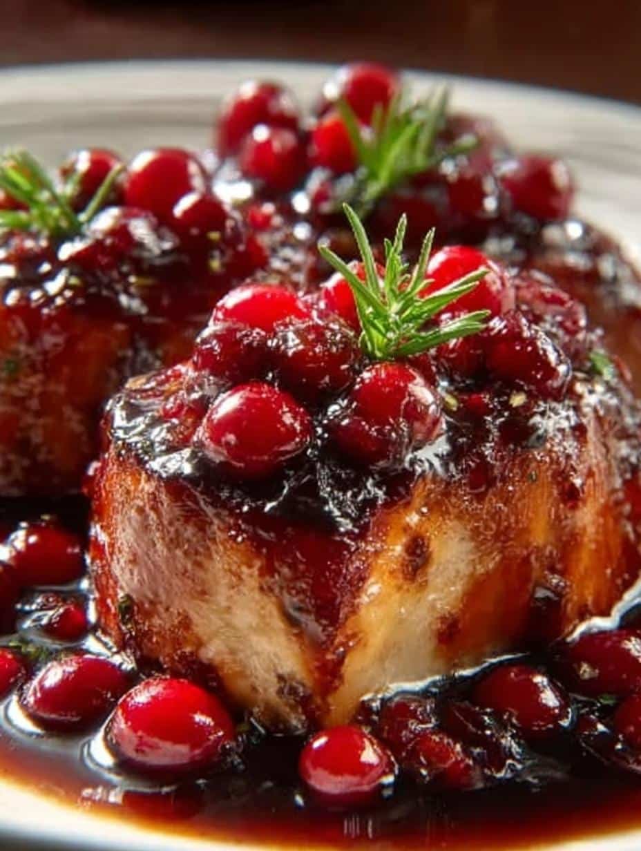 Sweet Savory Cranberry Glazed