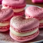Valentines Heart Macarons