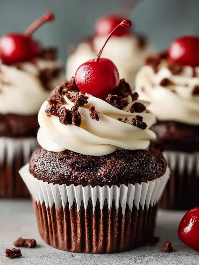 Vegan Black Forest Cupcakes
