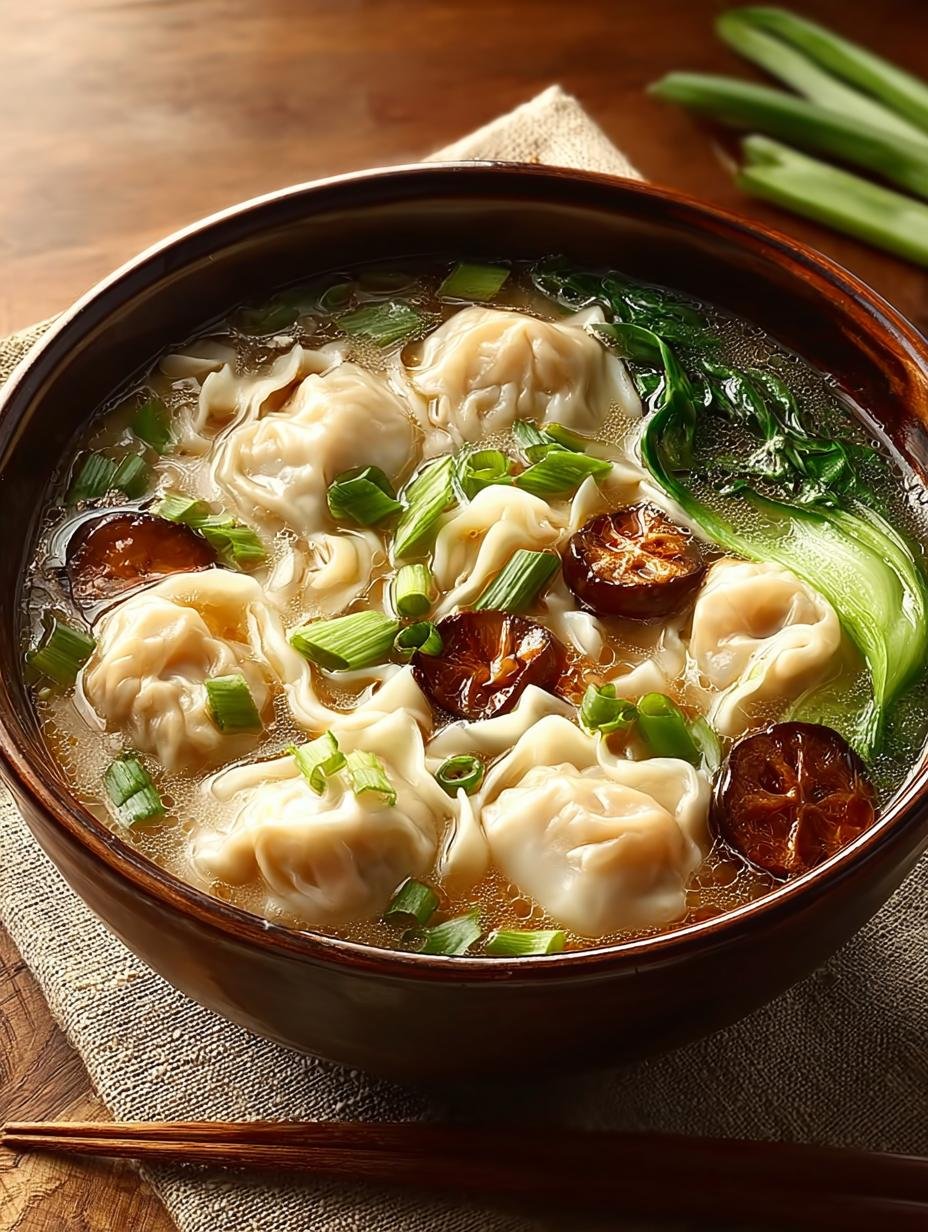 Wonton Noodle Soup with
