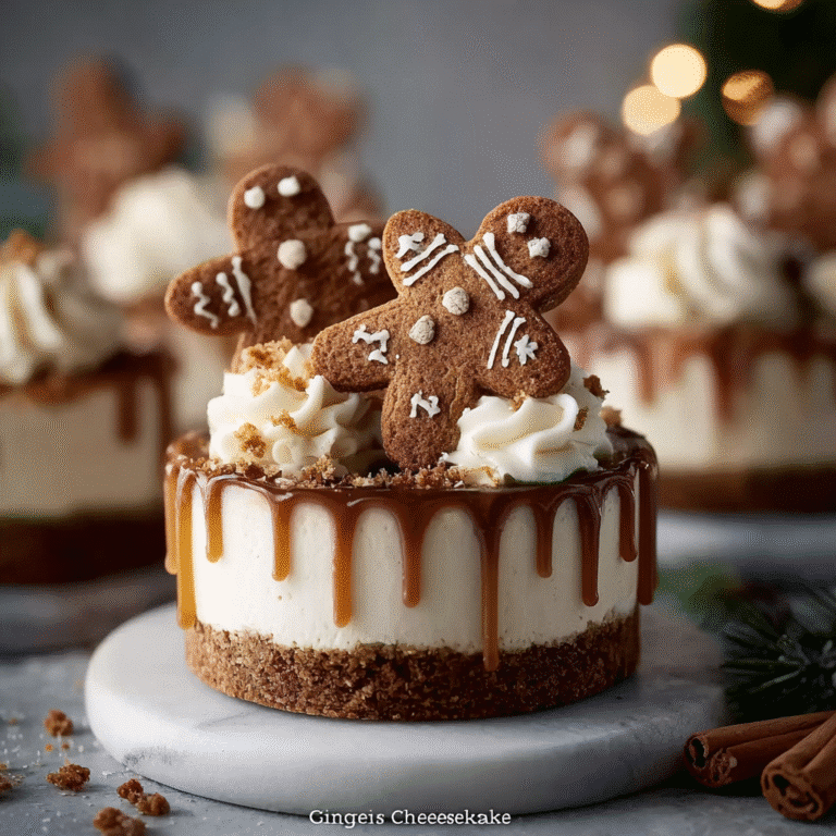 No-Bake Gingerbread Cheesecake