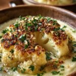 Asiago Roasted Garlic Cauliflower