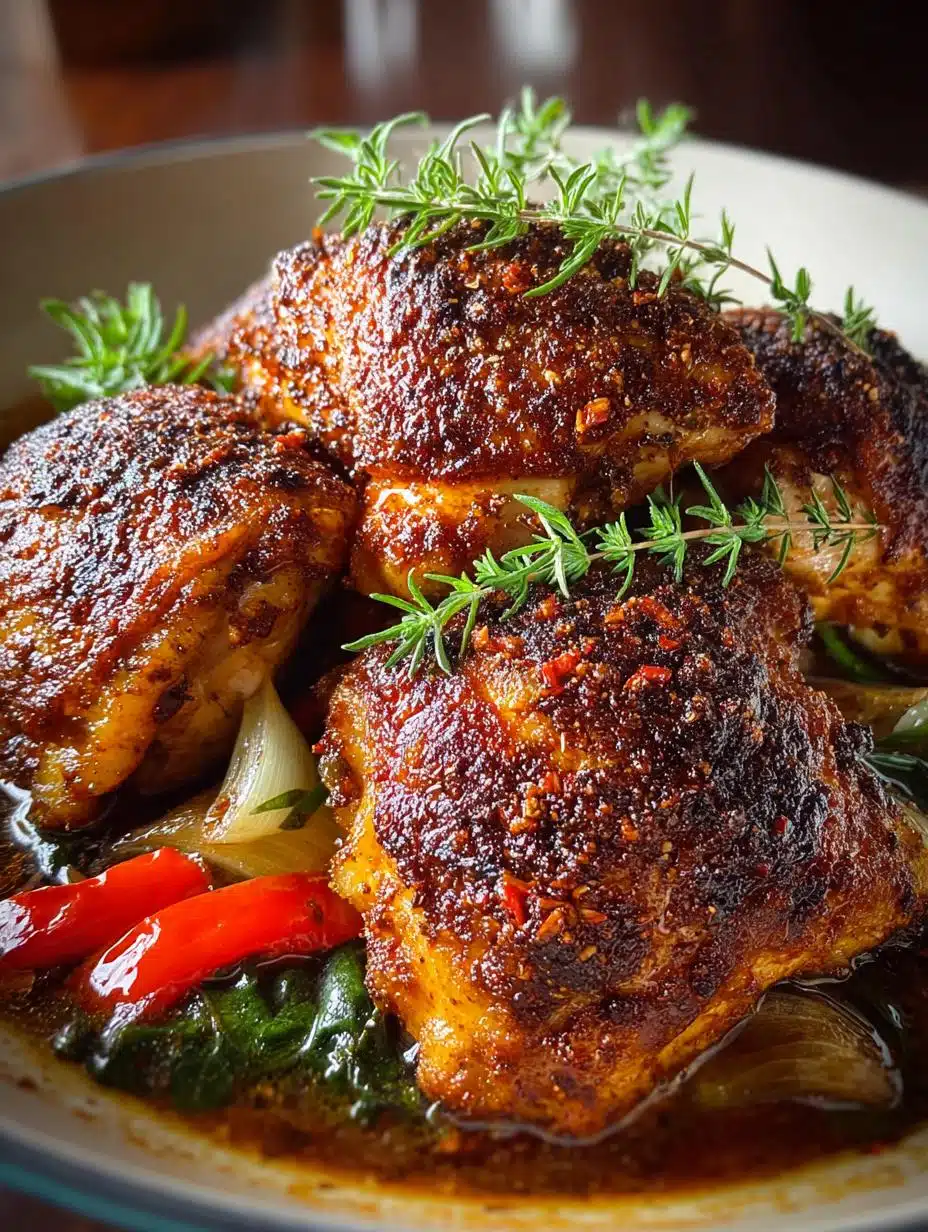 Baked Cajun Chicken Thighs: 6 Steps to Crispy Perfection - Baked Cajun Chicken Thighs - main visual representation