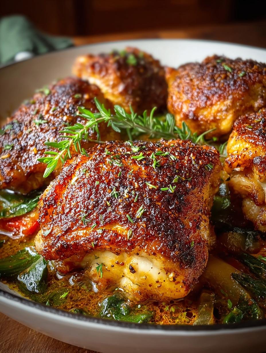 Baked Cajun Chicken Thighs