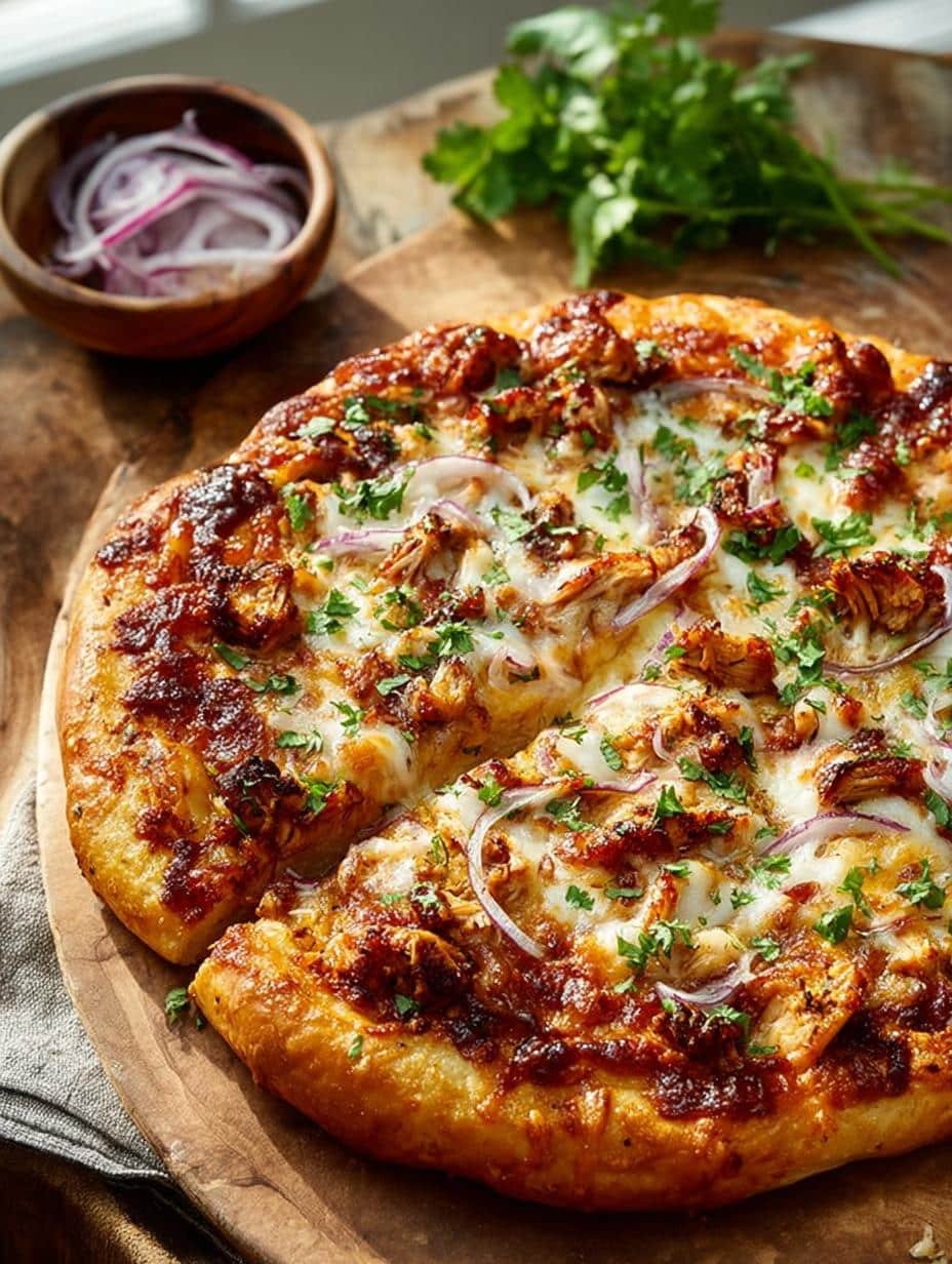 Bbq Chicken Pizza with Smoked Gouda: A Flavorful Delight - Bbq Chicken Pizza with - additional detail