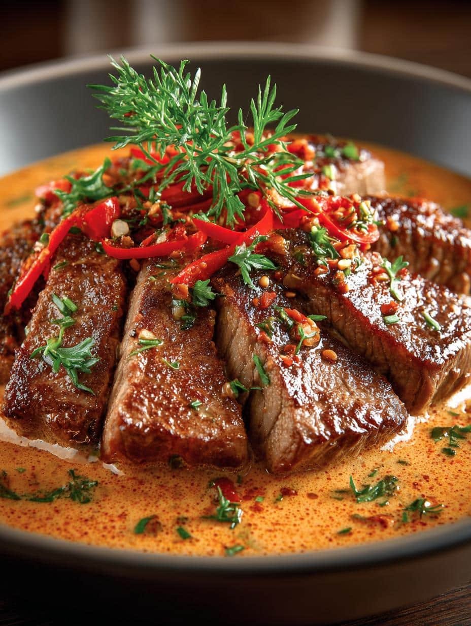 Beef Creamy Paprika Sauce: A Rich Delight for Dinner - Beef Creamy Paprika Sauce - additional detail