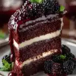 Black Velvet Cake with