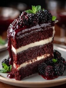 Black Velvet Cake with