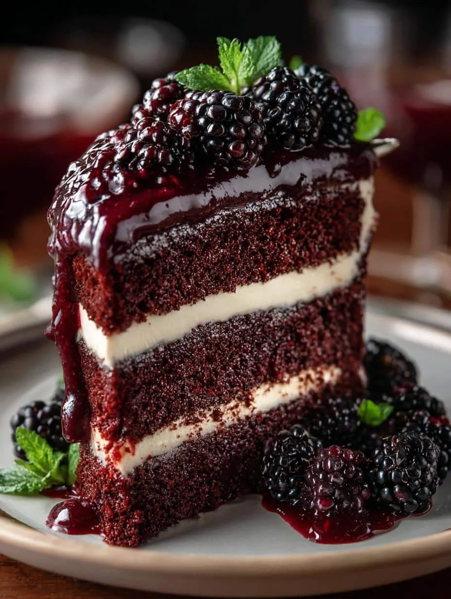 Black Velvet Cake with
