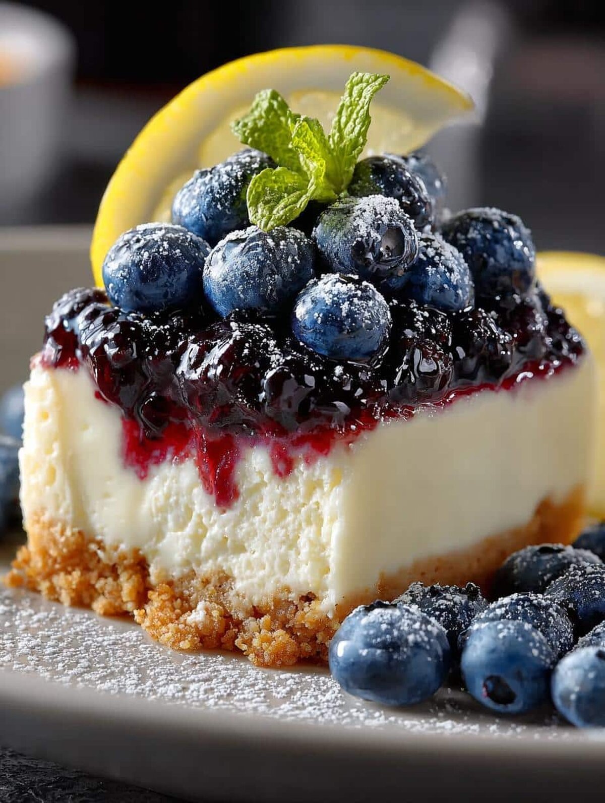 Blueberry Lemon Heaven Dessert: 9 Layers of Delight