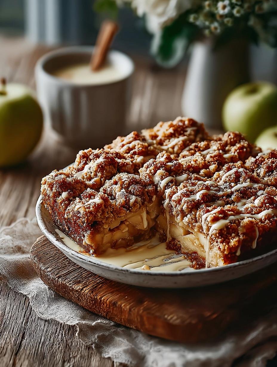 Brown Butter Apple Crumble Bars: Irresistible Delight - Brown Butter Apple Crumble - main visual representation