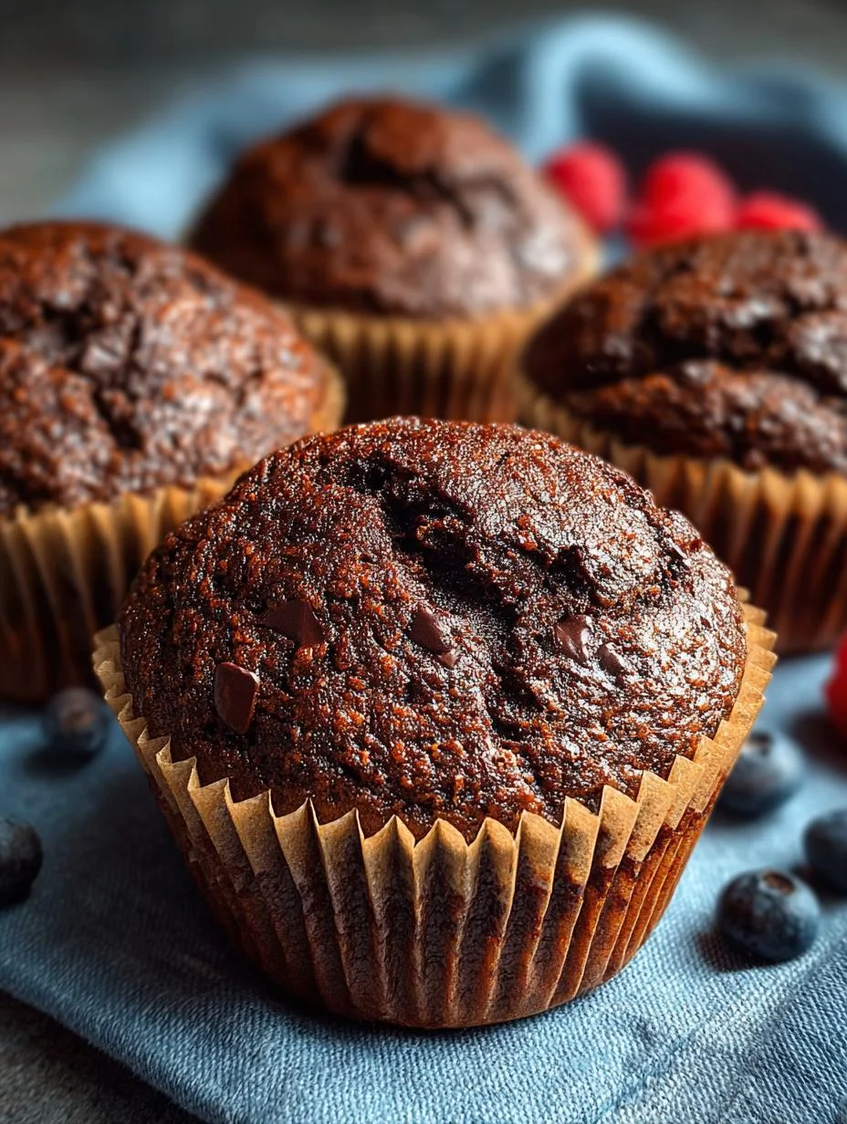 Delicious Carob Muffins Paleo Gluten served with a cup of herbal tea