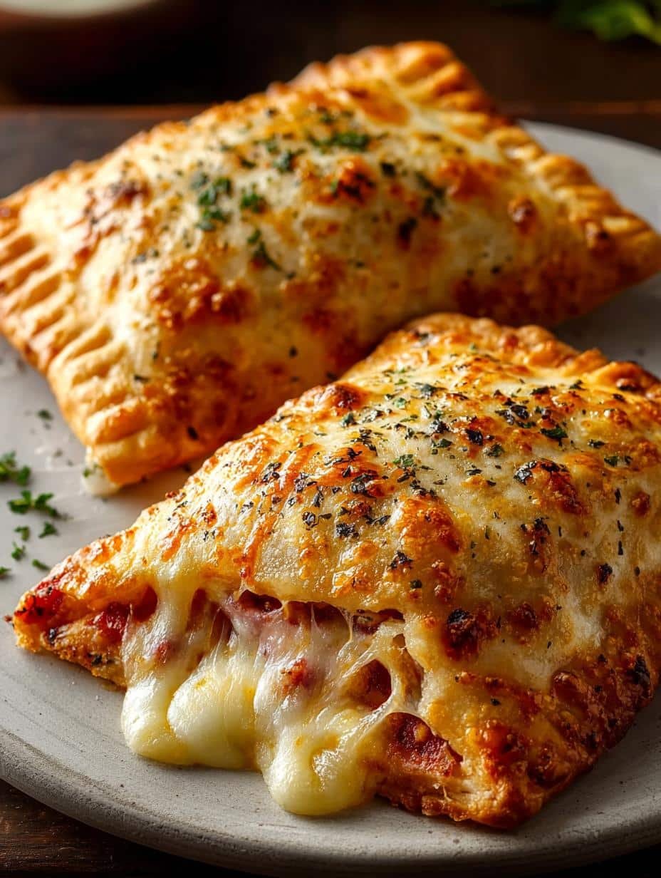 Cheesy Pizza Pockets: 12 Deliciously Gooey Bites - Cheesy Pizza Pockets - main visual representation