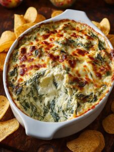 Cheesy Spinach Artichoke Dip