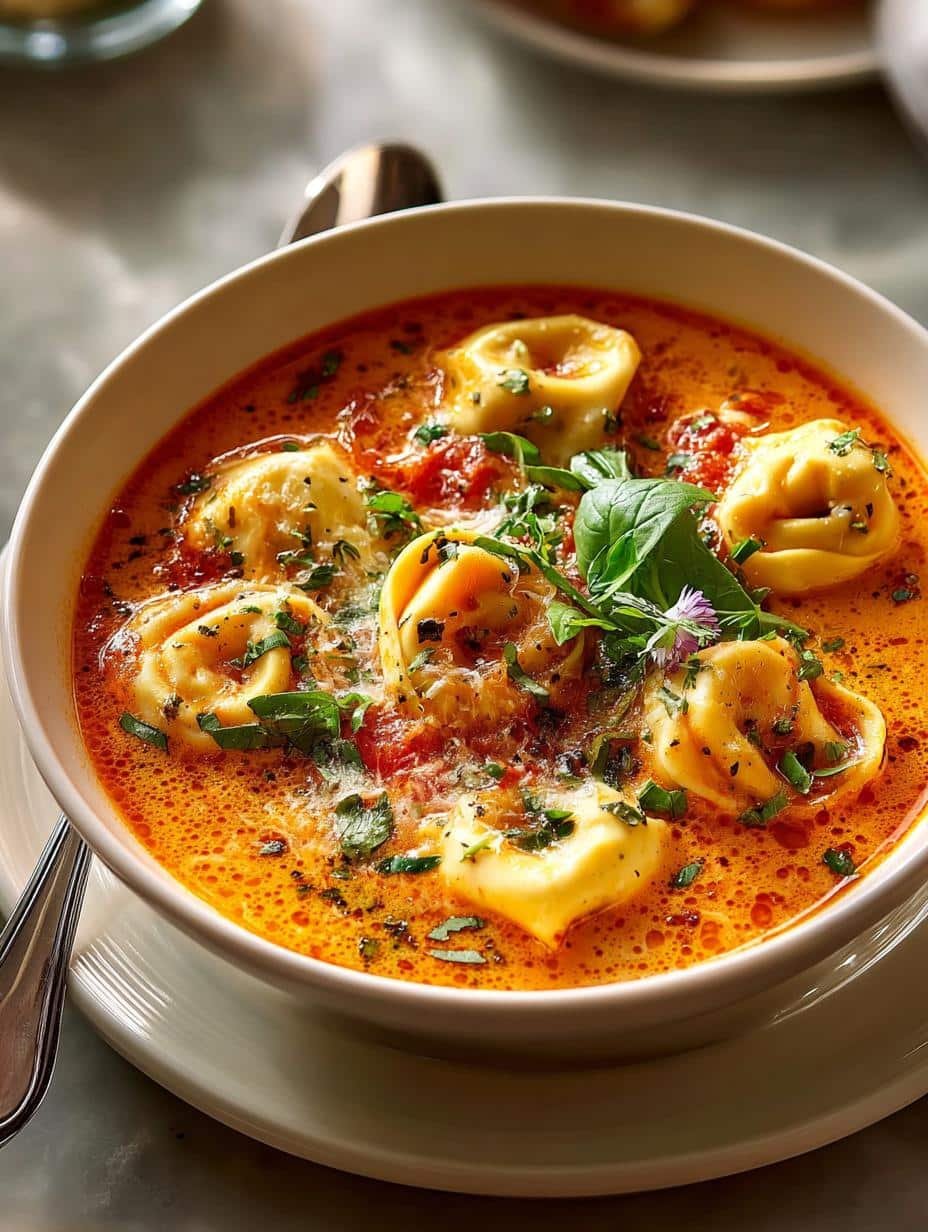 Cheesy Tomato Tortellini Soup: 7 Comforting Reasons to Savor - Cheesy Tomato Tortellini Soup - additional detail