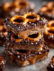 Chocolate Caramel Coffee Pretzel