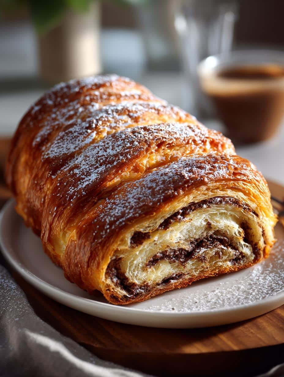 Decadent Chocolate Croissant Loaf Recipe to Savor - Chocolate Croissant Loaf - main visual representation