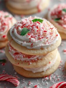 Christmas Peppermint Sugar Cookies