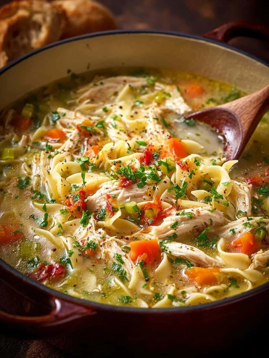 Crack Chicken Noodle Soup: 6 Comforting Bowls of Joy - Crack Chicken Noodle Soup - additional detail