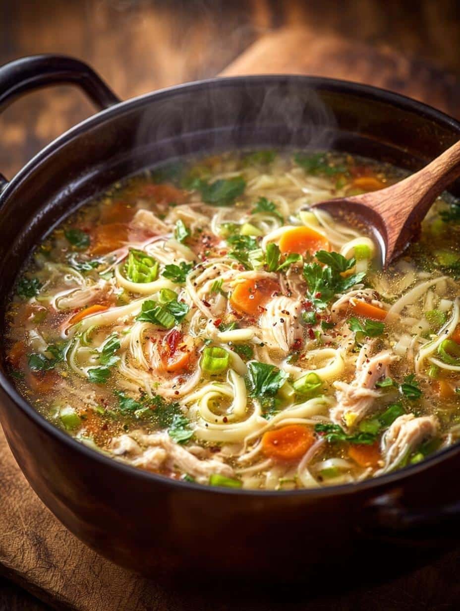 Crack Chicken Noodle Soup