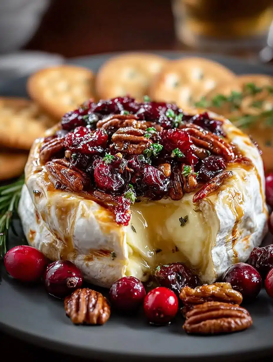 Cranberry Pecan Baked Brie: 5 Irresistible Tips for Parties 3 Cranberry Pecan Baked Brie: 5 Irresistible Tips for Parties - Cranberry Pecan Baked Brie - additional detail