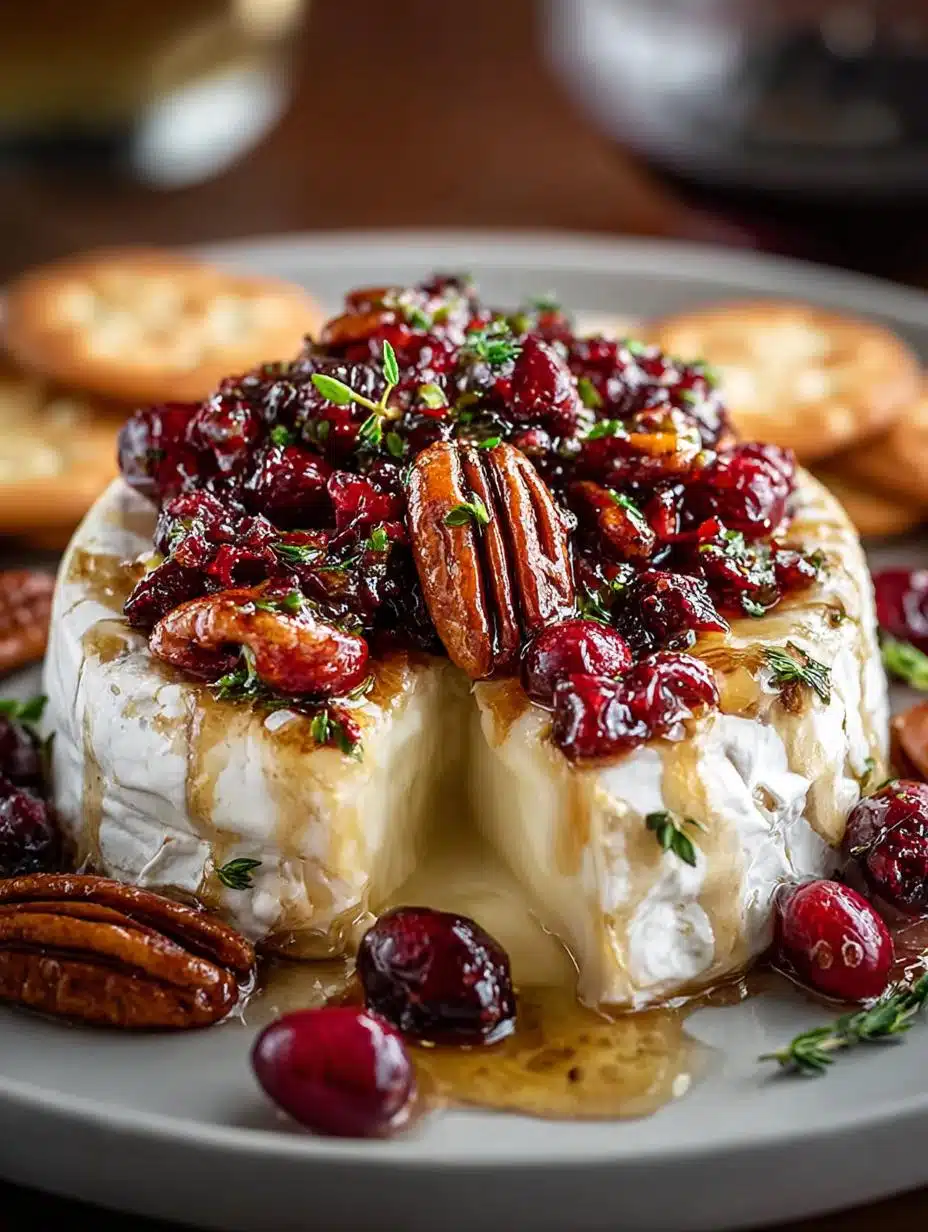Cranberry Pecan Baked Brie