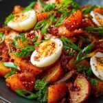 Crispy Gochujang Potato Salad
