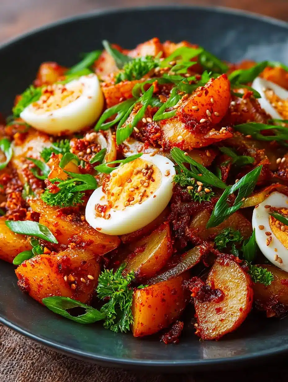 Crispy Gochujang Potato Salad
