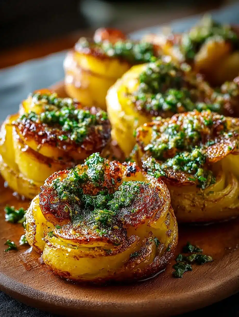 Crispy Smashed Potatoes with Garlic Pesto Delight 1 Crispy Smashed Potatoes