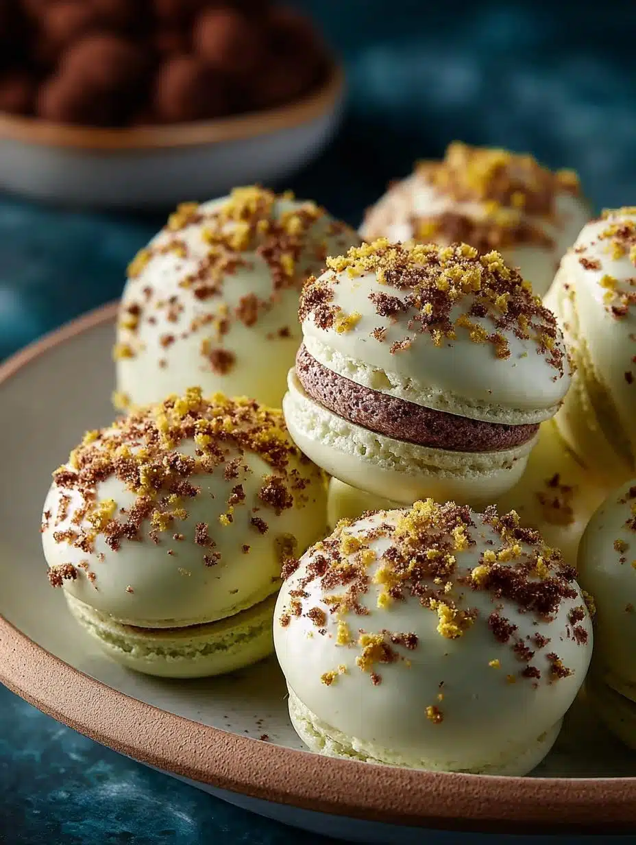 Delightful Grinch Macarons For