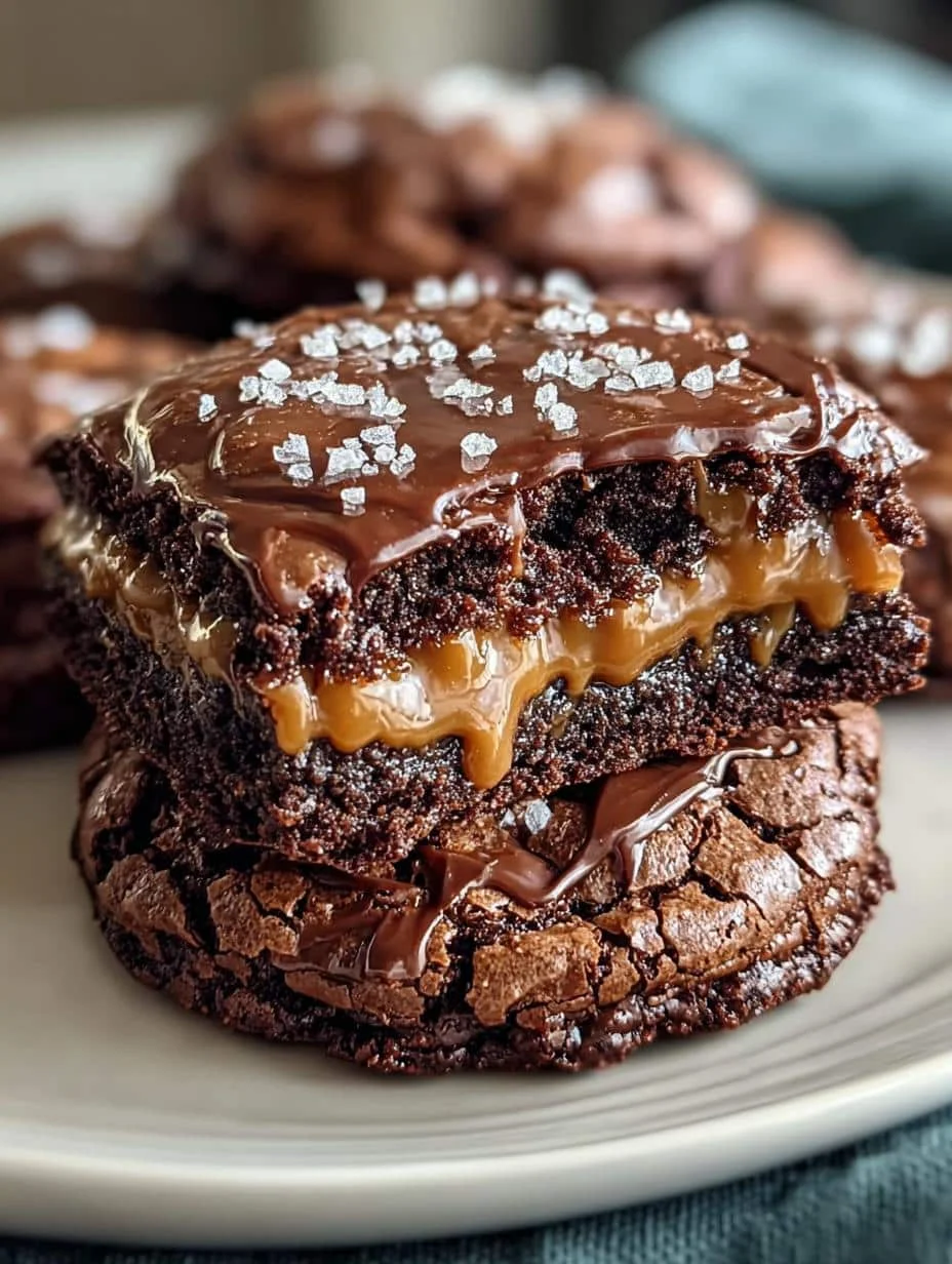 Double Chocolate Salted Caramel Cookies: 24 Ways to Indulge - Double Chocolate Salted Caramel - additional detail