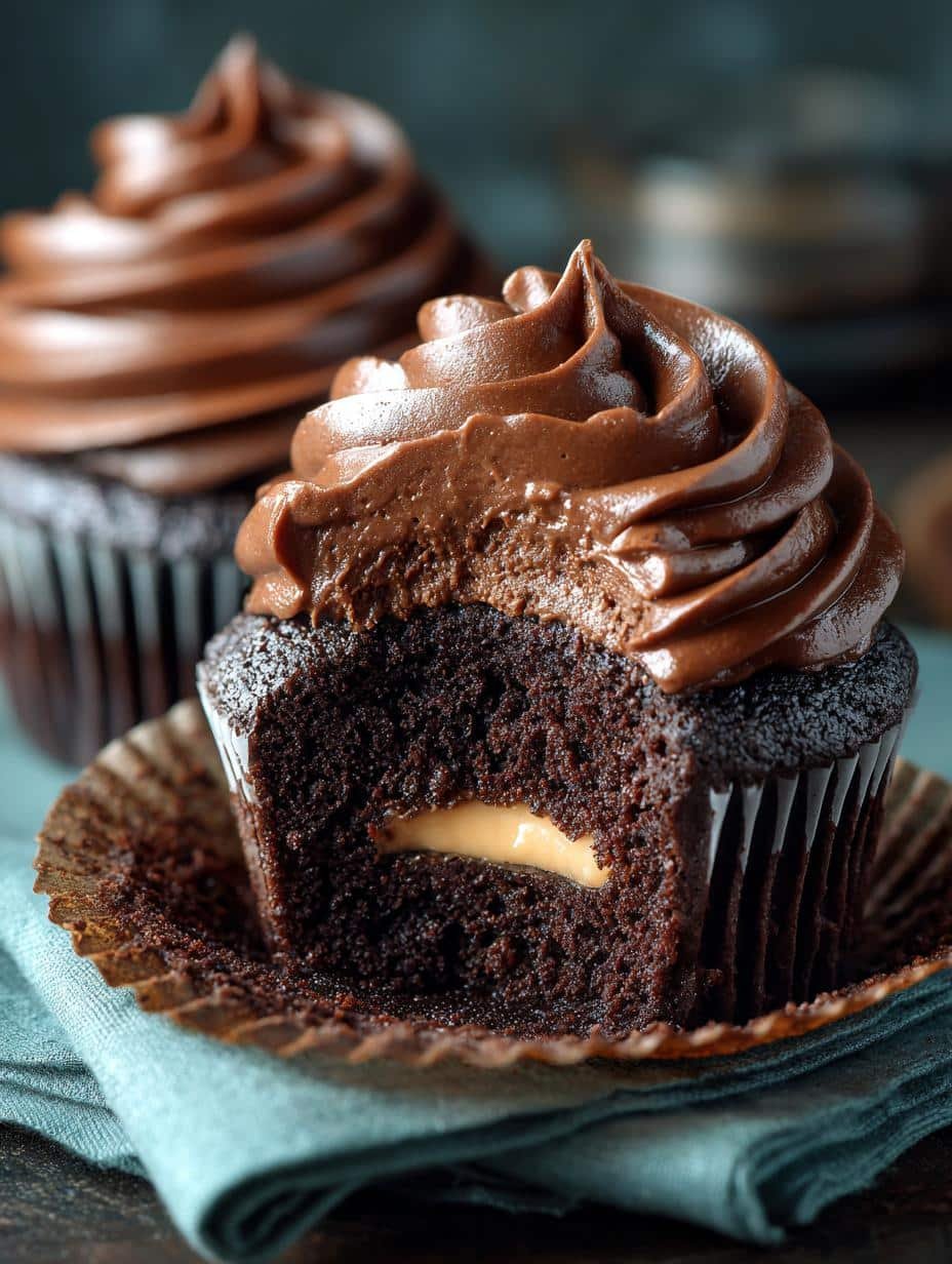 Double Dark Chocolate Cupcakes