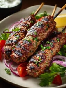 Flavorful Grilled Kofta Kebabs