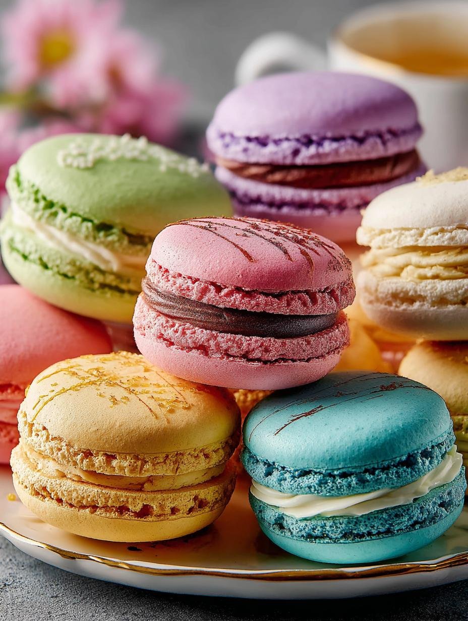 French Macarons: 10 Tips for Perfect Colorful Delights - French Macarons - additional detail