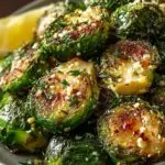 Garlic Butter Roasted Brussels