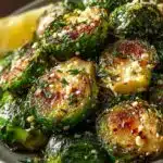 Garlic Butter Roasted Brussels