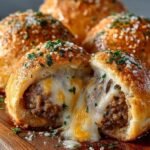 Garlic Parmesan Cheeseburger Bombs