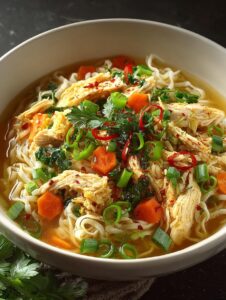 Ginger Scallion Chicken Noodle