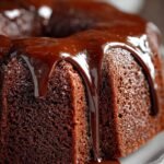 Glossy Chocolate Pound Cake