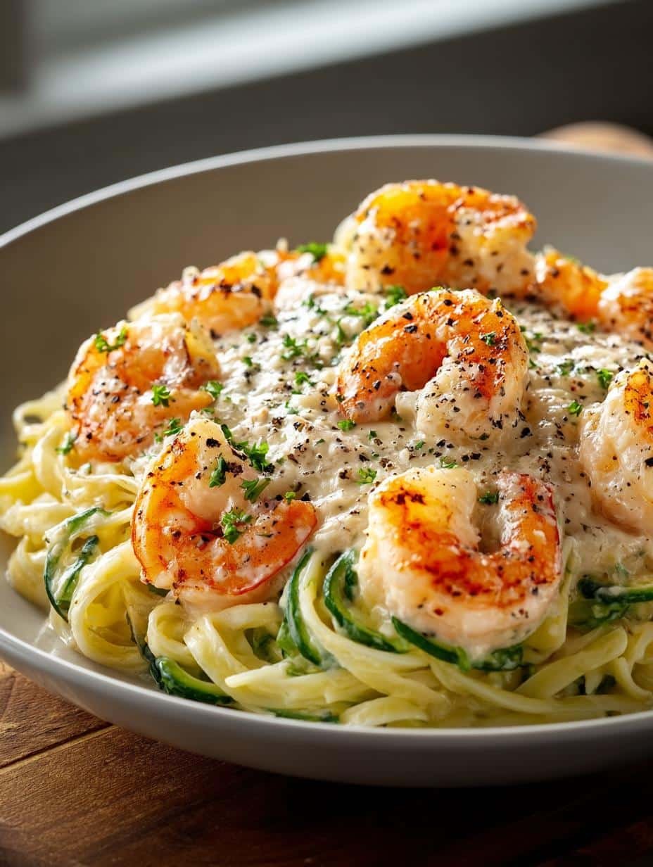 Guide Creamy Shrimp Alfredo