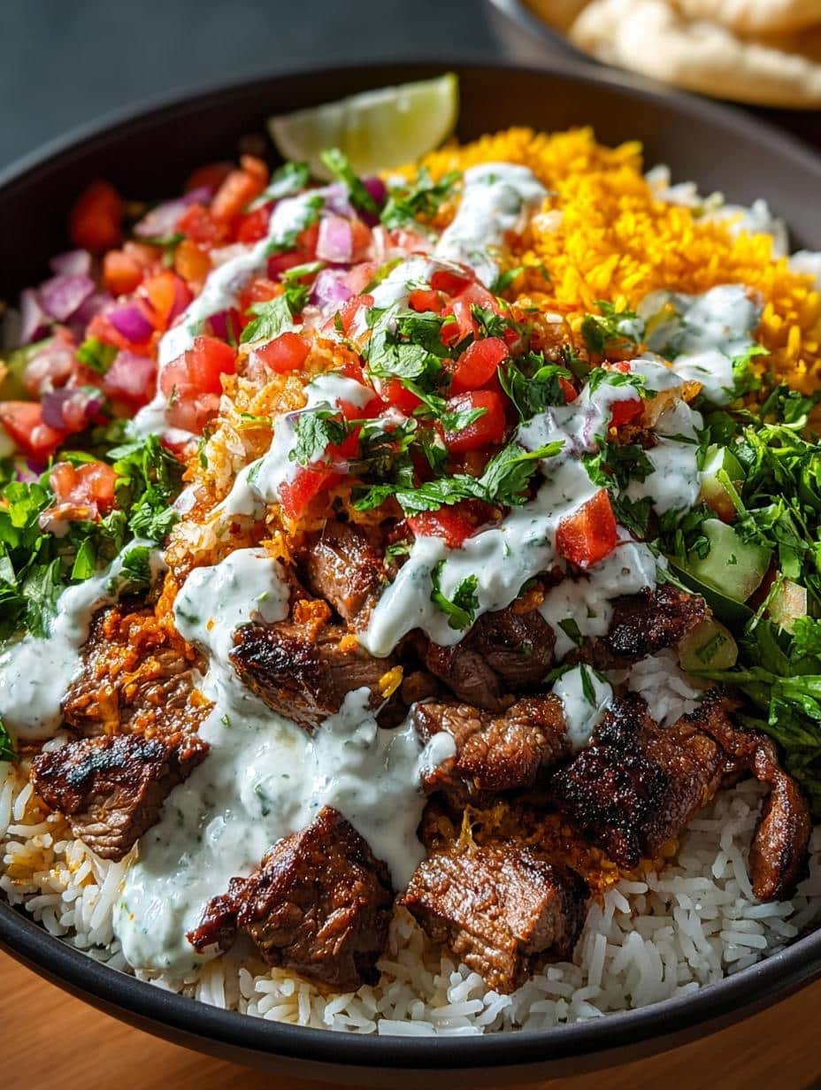 Irresistible Halal Cart Lamb Over Rice Recipe to Savor 1 Halal Cart Lamb Over