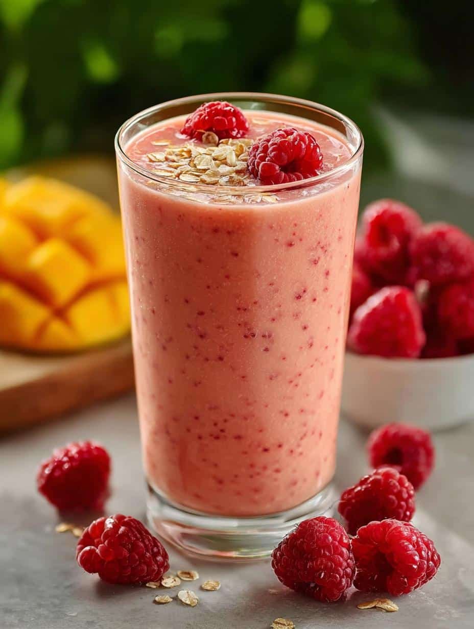 Healthy Mango Raspberry Smoothie: 5-Minute Recipe - Healthy Mango Raspberry Smoothie - additional detail