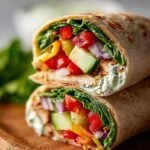 Healthy Veggie Hummus Wrap