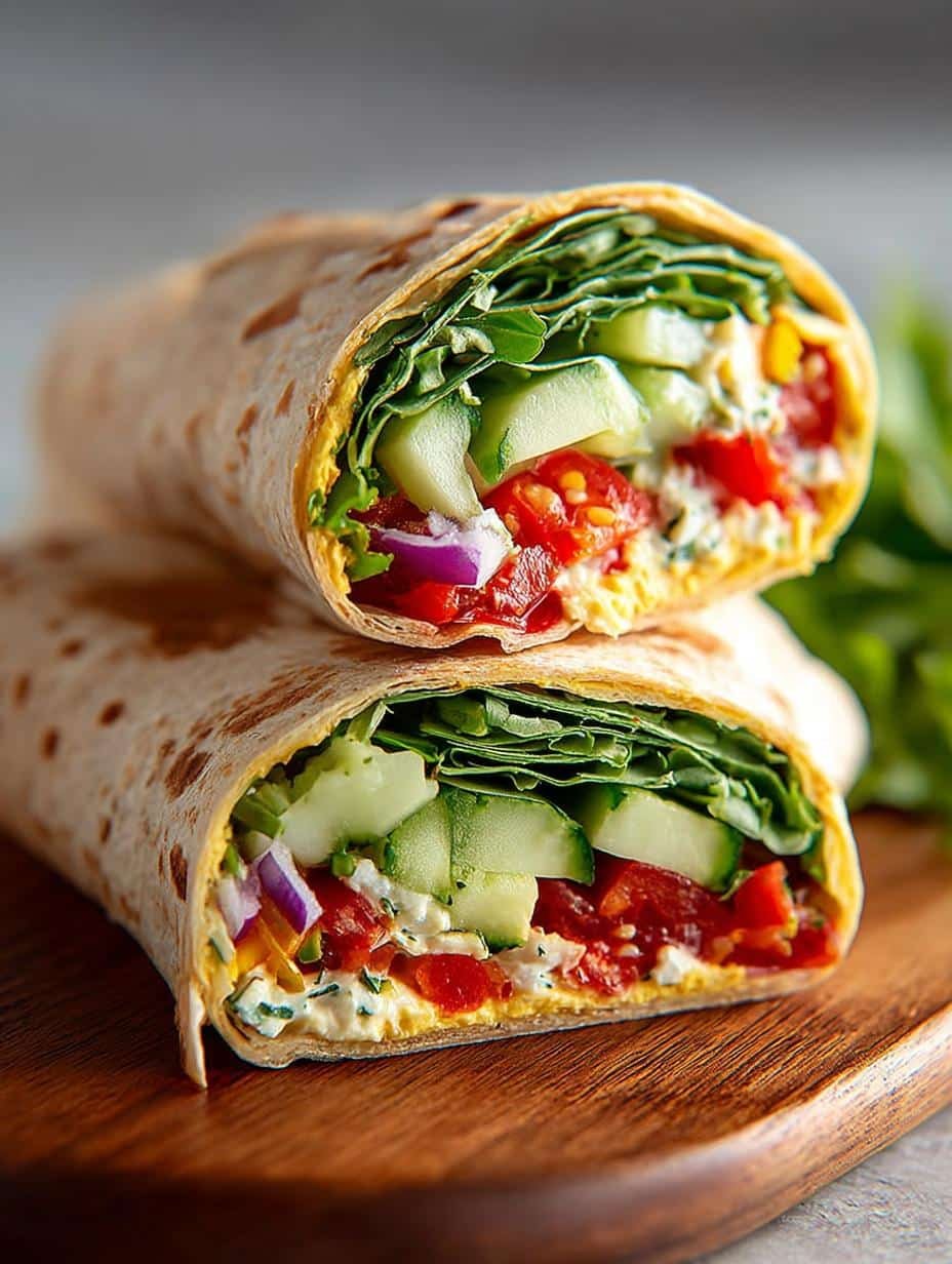 Healthy Veggie Hummus Wrap: 4 Ingredients for Delight - Healthy Veggie Hummus Wrap - additional detail