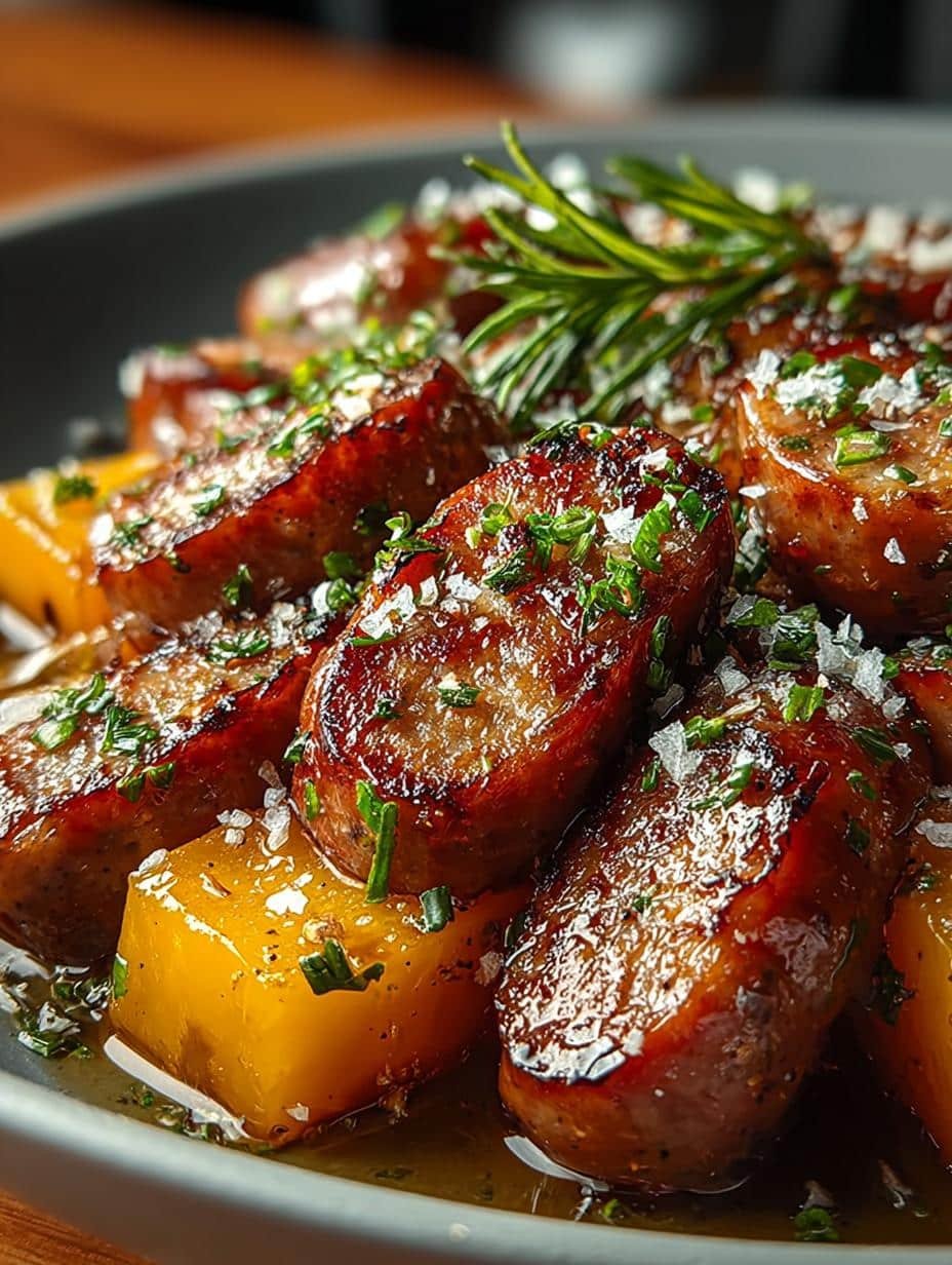 Honey Garlic Beef Sausage