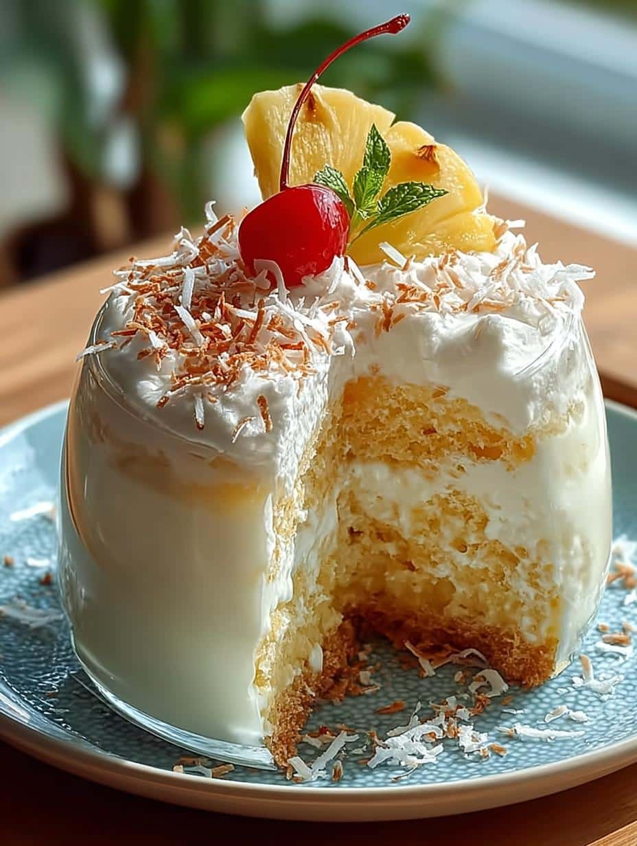 Indulgent Pina Colada Layer Cake for Tropical Delight - Indulgent Pina Colada Layer - additional detail