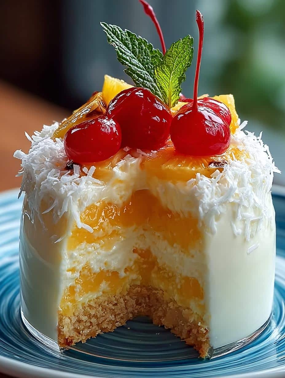 Indulgent Pina Colada Layer
