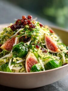 Jammy Fig Balsamic Shredded Brussels Sprout Salad Delight 5 Jammy Fig Balsamic Shredded